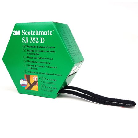 3M Svart Kardborreband SJ352
